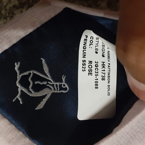 Original Penguin Solid Rose Pink Skinny Tie NWT - Picture 5 of 5